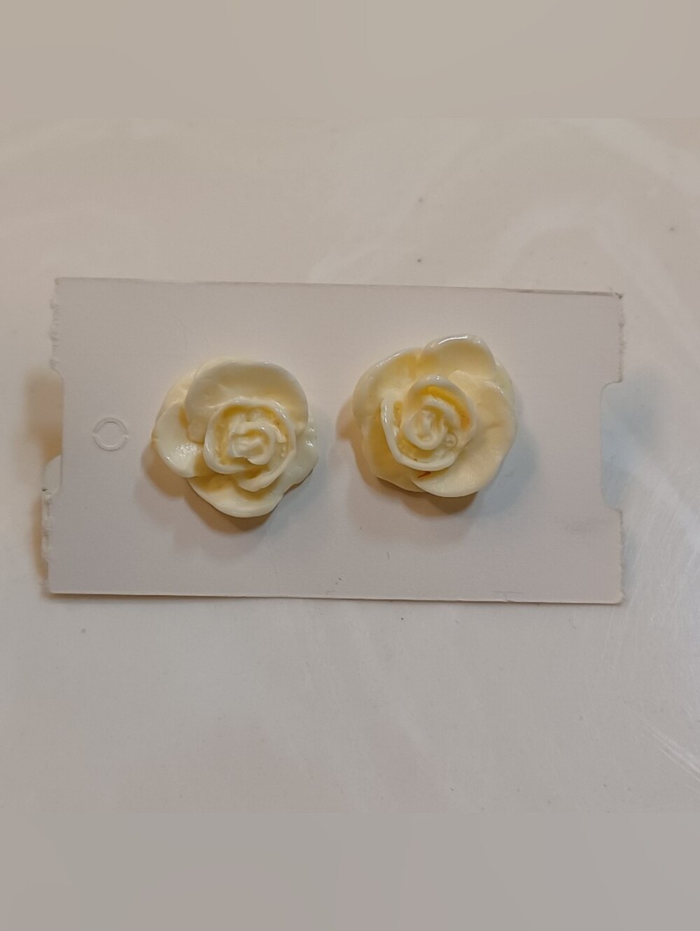 Bakelite Rose Earrings